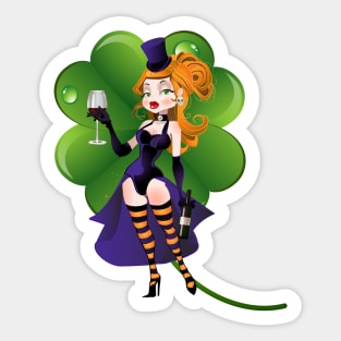 Lucky Witch Sticker